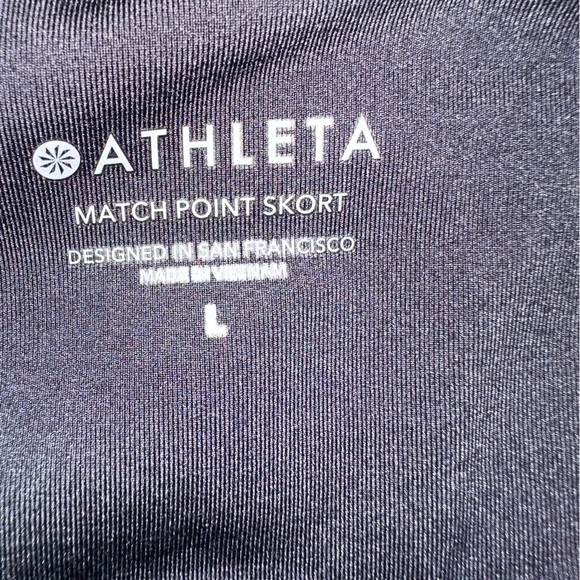 Athleta Match Point Skort Shorts Camo Black Gray Skirt Pickleball Tennis Golf Lg - Picture 5 of 6
